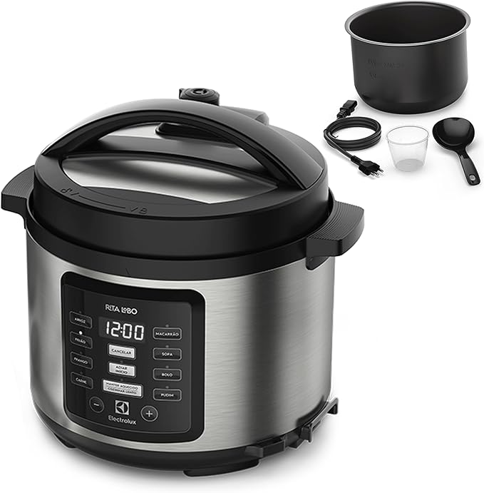 Panela pressão elétrica Electrolux digital capacidade 5L silenciosa